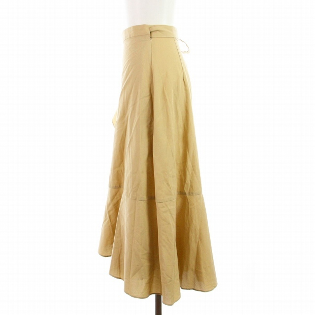 LOUNIE(ルーニィ)のルーニィ ラップスカート 巻きスカート フレア ミモレ ロング フリル 38 M レディースのスカート(ひざ丈スカート)の商品写真
