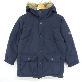 ギャップ モッズコート ジャンパー ファー付き アウター キッズ 男の子用 140サイズ ネイビー GAP