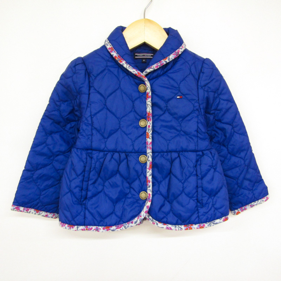 TOMMY HILFIGER(トミーヒルフィガー)のトミーヒルフィガー ナイロンジャケット ジャンパー 中綿入り アウター ベビー 女の子用 80サイズ ブルー TOMMY HILFIGER キッズ/ベビー/マタニティのベビー服(~85cm)(ジャケット/コート)の商品写真