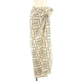 アザー(other)のノーウォス Hand print wrap skirt ラップスカート タイト(ロングスカート)