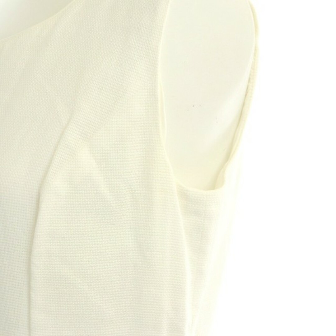 Harrods(ハロッズ)のハロッズ Harrods ノースリーブワンピース ひざ丈 2 白 ホワイト レディースのワンピース(ひざ丈ワンピース)の商品写真