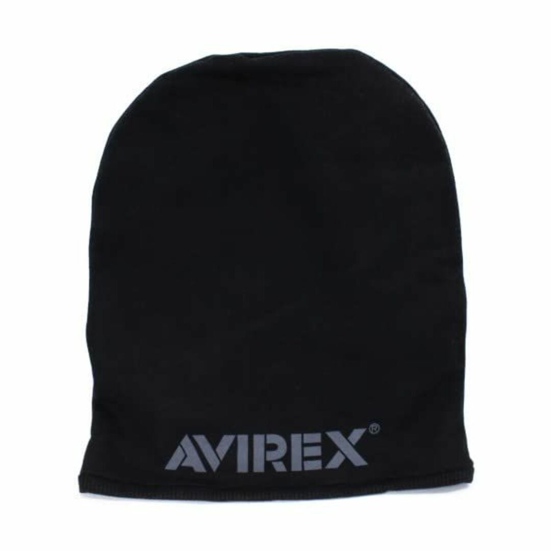 【色: ブラック】AVIREX アヴィレックス アビレックス ニットキャップ メファッション小物