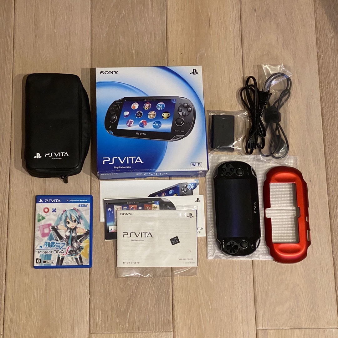 PlayStation Vita - ps vita クリスタルブラック Wi-Fiモデル PCH-1000