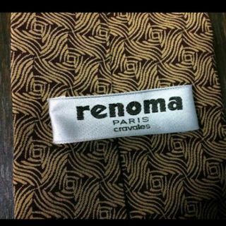 レノマ(RENOMA)の値下げ！レノマブラウンシルクネクタイ(ネクタイ)