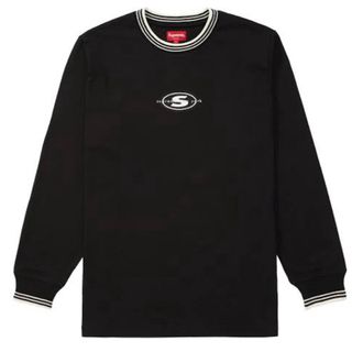 即納 L Navy Supreme Box Logo L/S Tee 20FW