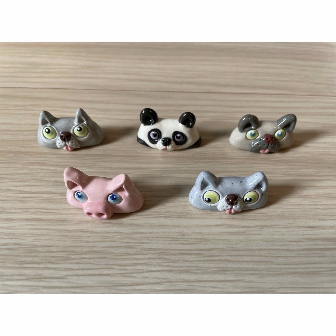 ハンドメイド 動物箸置き 5個セット
