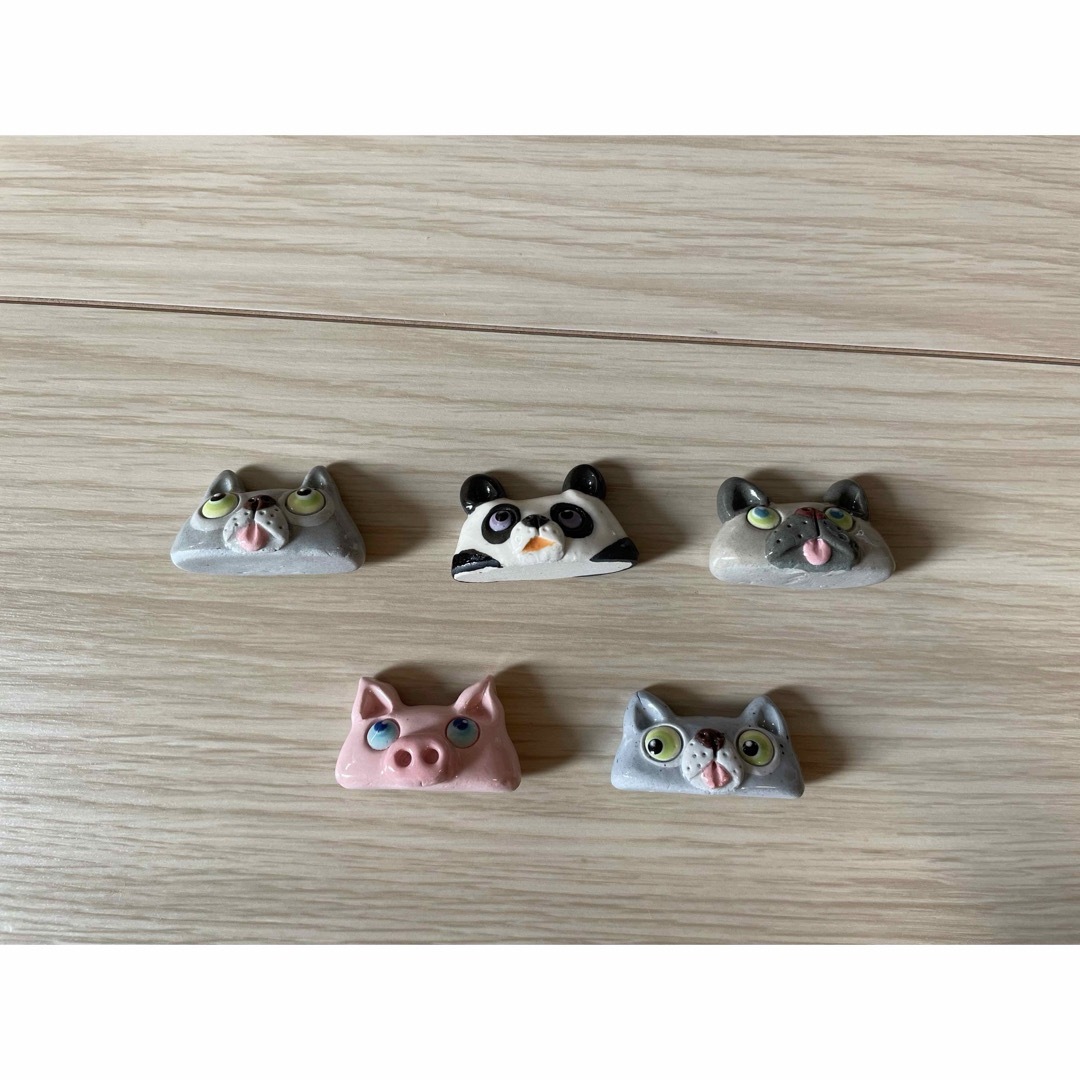 ハンドメイド 動物箸置き 5個セット