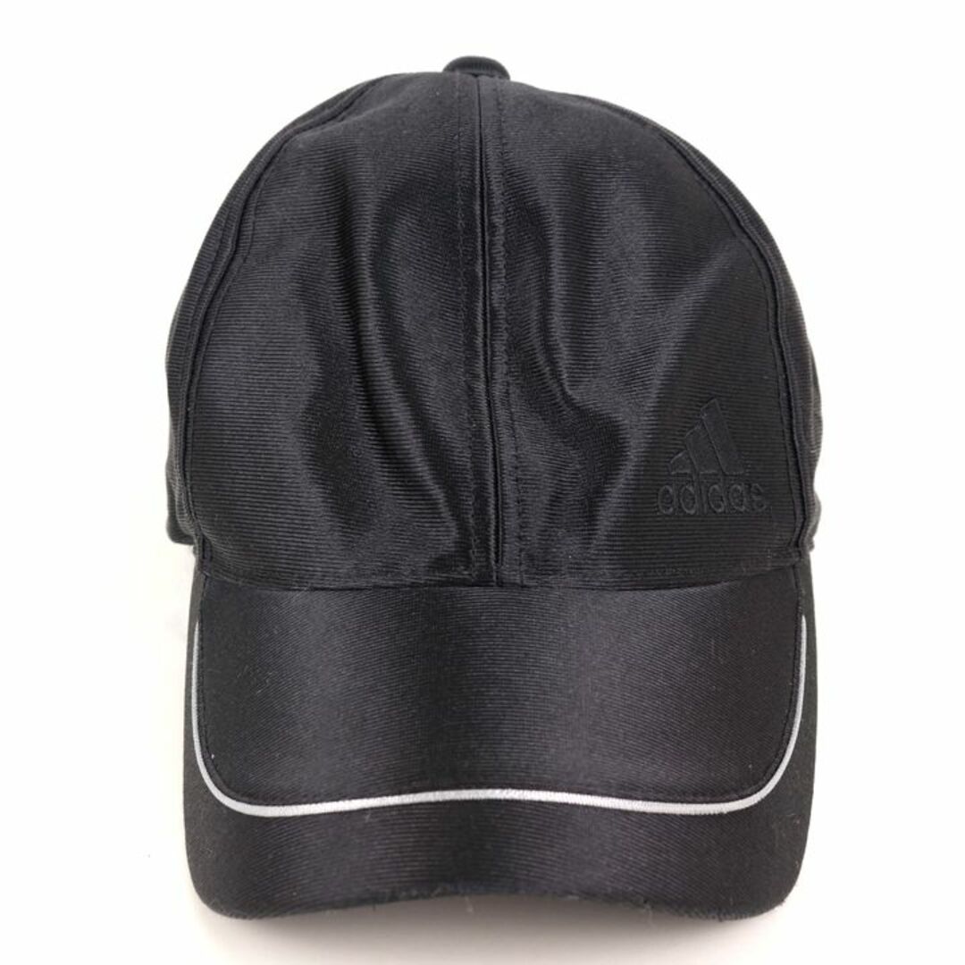 adidas(アディダス)のアディダス キャップ ロゴ ベルクロ スポーツ ブランド 帽子 メンズ 57~60cmサイズ ブラック adidas メンズの帽子(キャップ)の商品写真