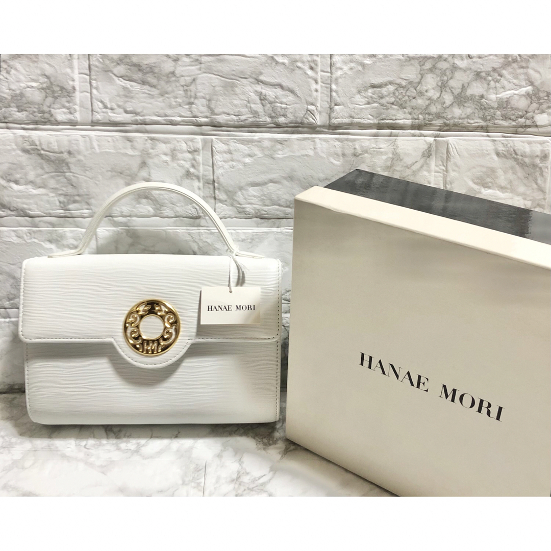 HANAE MORI - 未使用 モリハナエ レザー 2wayショルダーバッグ HANAE MORI - 未使用 モリハナエ レザー 2wayショルダーバッグ