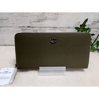 ❣️COACH コーチ　折り財布 クロコ型押し ラッキーカラー グリーン✴️