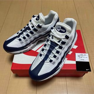 ナイキ(NIKE)のair max 95 essential White navy 29cm(スニーカー)