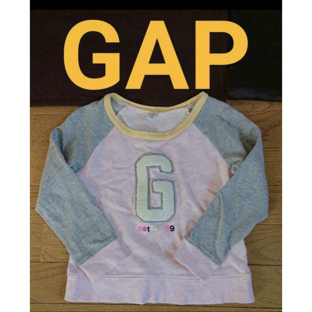 GAP Kids(ギャップキッズ)のトレーナー パーカー トップス 100cm 女の子 キッズ GAP ギャップ キッズ/ベビー/マタニティのキッズ服女の子用(90cm~)(Tシャツ/カットソー)の商品写真