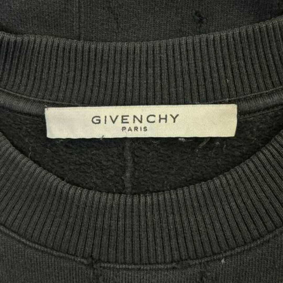 GIVENCHY 16SS スウェット パッチ ダメージ加工 XXS 黒