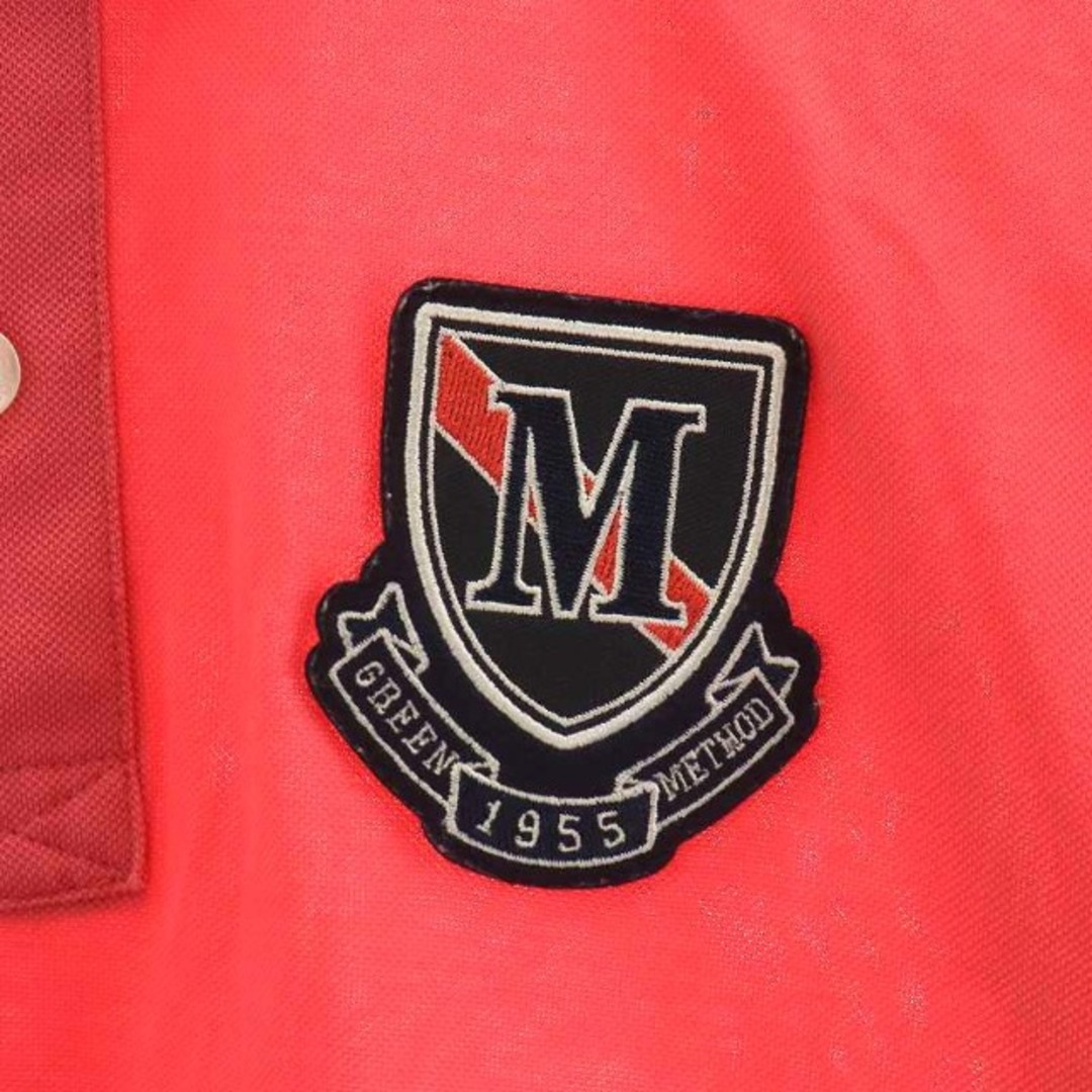 Munsingwear(マンシングウェア)のMUNSINGWEAR ポロシャツ 半袖 ワッペン ゴルフウェア M ピンク メンズのトップス(ポロシャツ)の商品写真