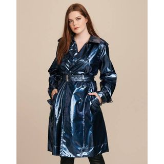 marc jacobs ブルートレンチコート　ビニール　vinyl rain