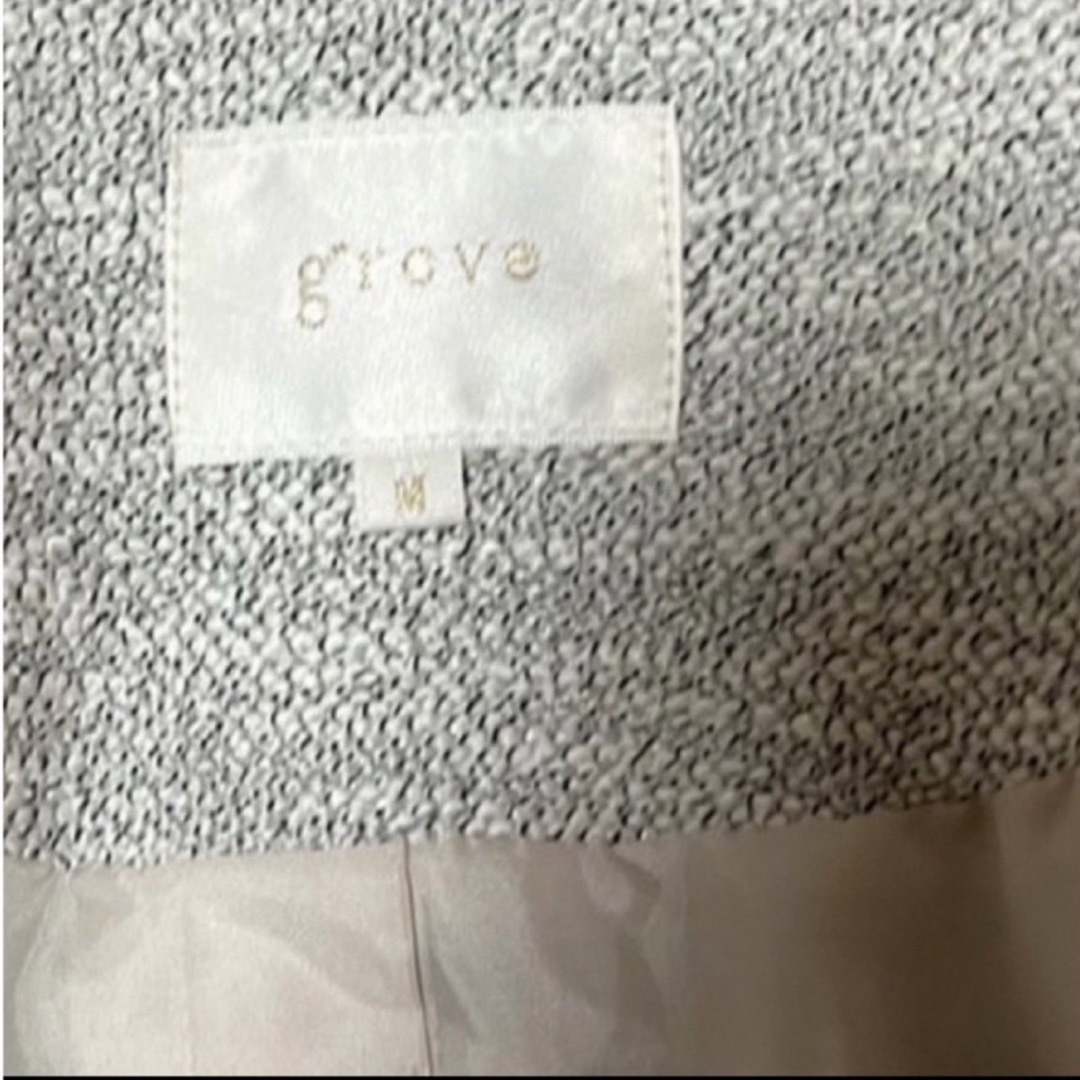 grove(グローブ)のgrove フォーマル　ノーカラージャケット　M  入学式/七五三 レディースのジャケット/アウター(ノーカラージャケット)の商品写真