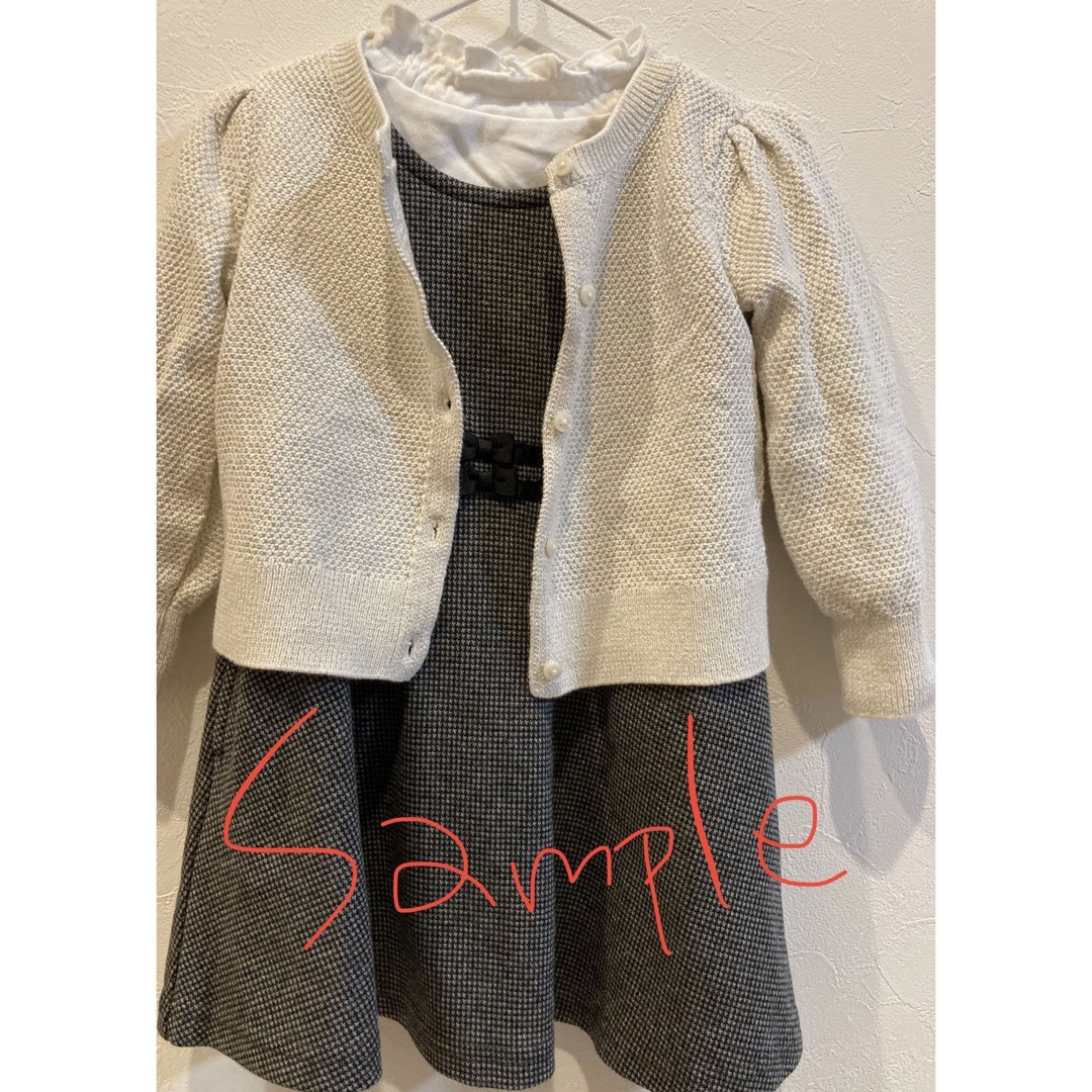 GAP(ギャップ)のbabygap カーディガン（白ラメ、90） キッズ/ベビー/マタニティのキッズ服女の子用(90cm~)(カーディガン)の商品写真