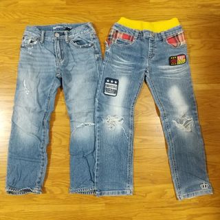 ギャップキッズ(GAP Kids)のダメージジーンズ2点セット(パンツ/スパッツ)