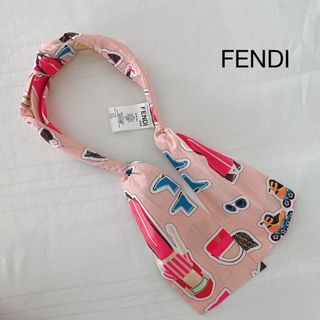 フェンディ(FENDI)のFENDI FF フェンディ　ズッカ　リボン　ヘアバンド　カチューシャ　極美品(カチューシャ)