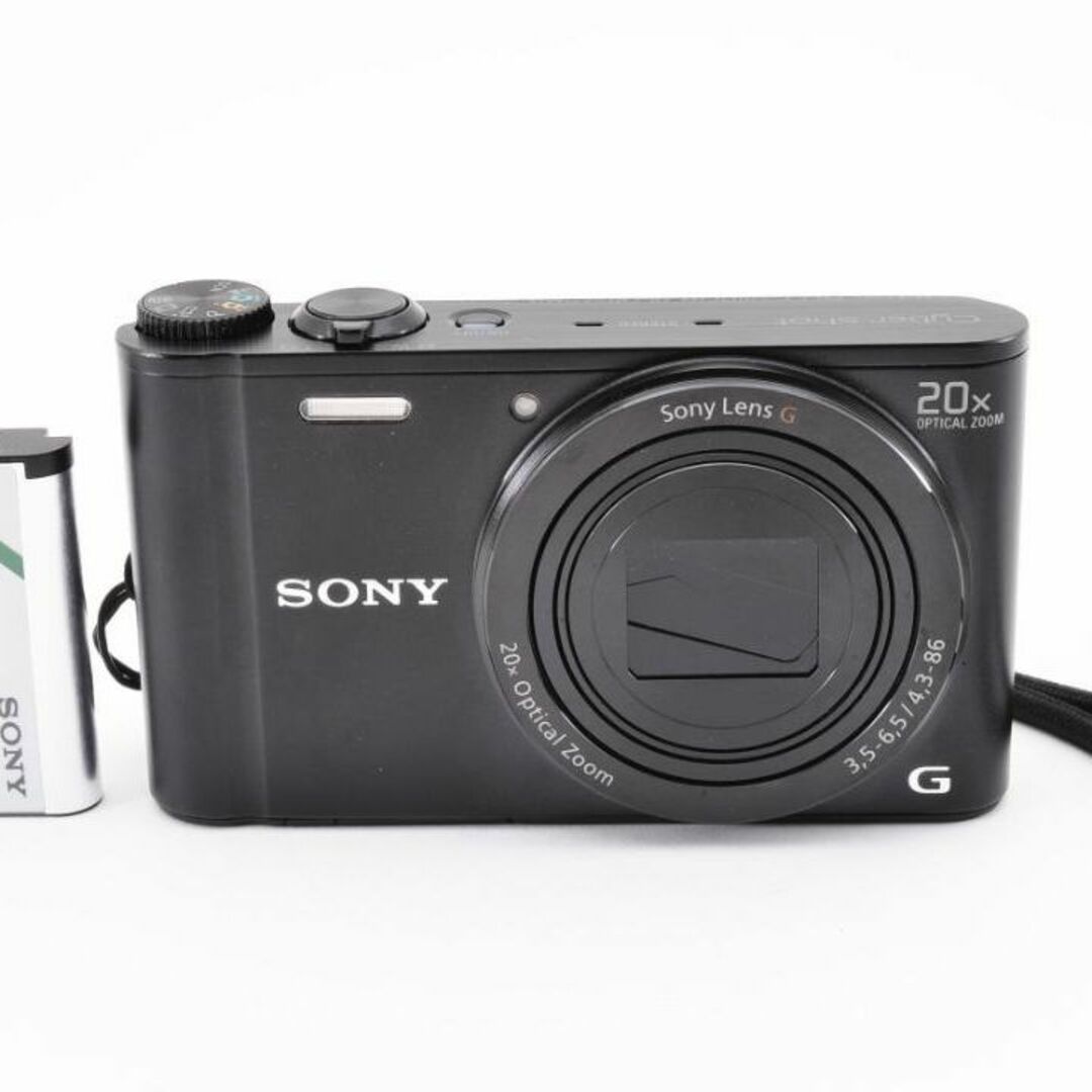 日本格安 ✨美品✨SONY Cyber-shot DSC-WX300 ブラック コンデジ - カメラ