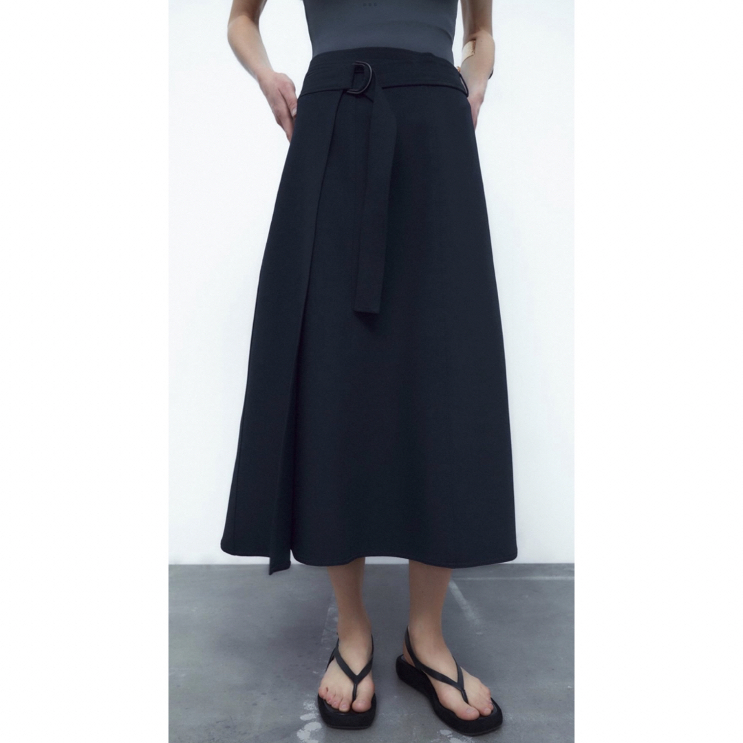 ZARA(ザラ)のZARA 巻きスカート　プラダPRADA風　 レディースのスカート(ロングスカート)の商品写真