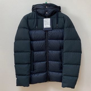 ヘルノ(HERNO)の新品 ヘルノ 定価13万 ダウン ネイビー 50 L XL 異素材 切り替え(ダウンジャケット)