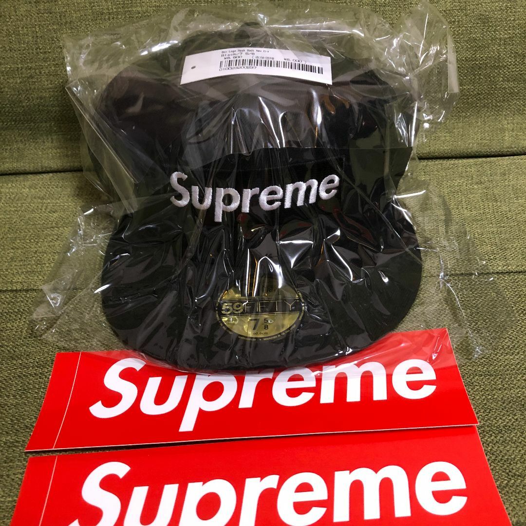 supreme Box Logo Mesh Back New Era 22ssblackブラック程度