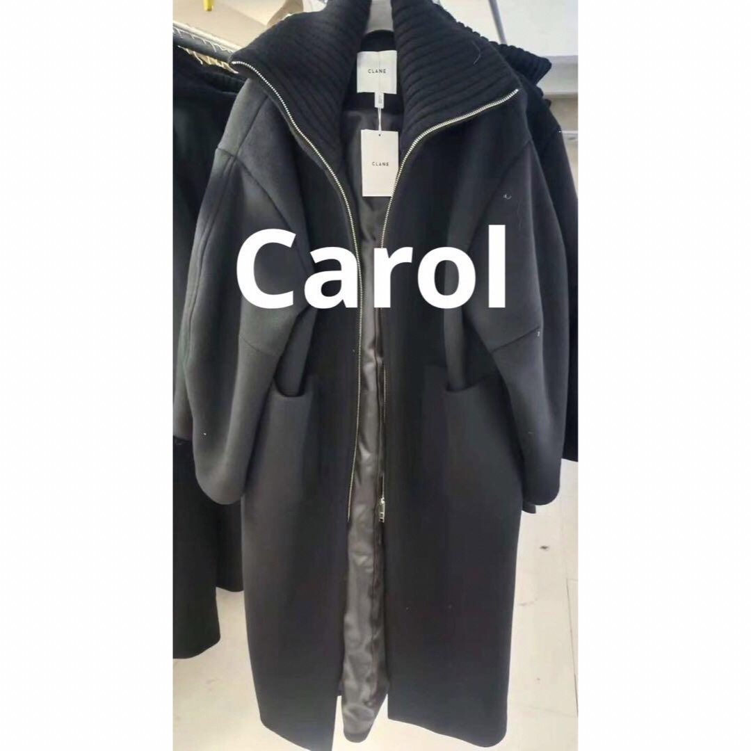 CLANE - 2023AW CLANE RIB COLLAR WOOL LONG COATの通販 by CLANE - 2023AW CLANE RIB COLLAR WOOL LONG COATの通販 by