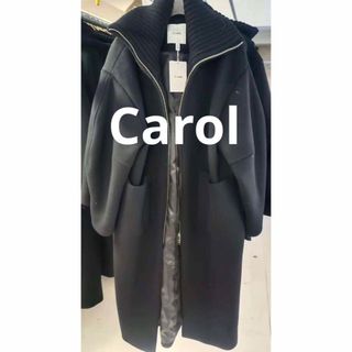 CLANE - 2023AW CLANE RIB COLLAR WOOL LONG COATの通販