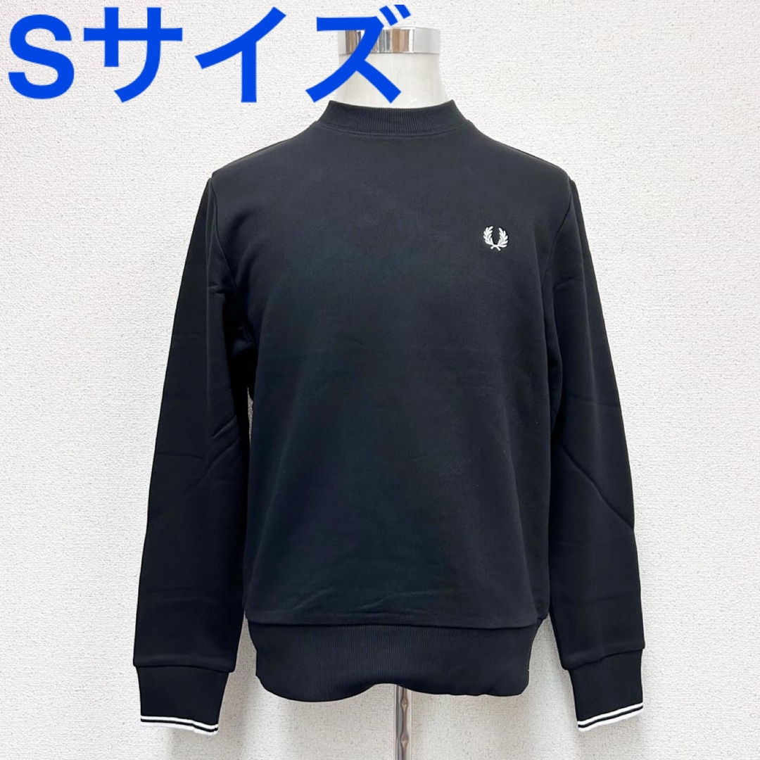 新品 FRED PERRY フレッドペリー メンズ スウェット ネイビーSサイズ