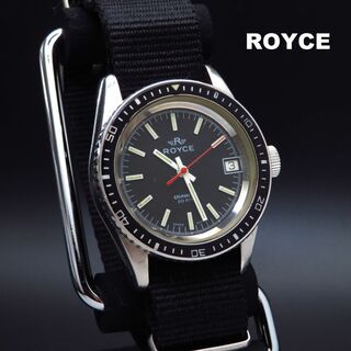 ロイズ(ROYCE')のROYCE ダイバーウォッチ デイト スイス製 腕時計(腕時計(アナログ))