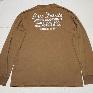 ベンデイビス(BEN DAVIS)のベンデイビス 刺繍ロゴ 長袖Tシャツ(Tシャツ/カットソー(七分/長袖))