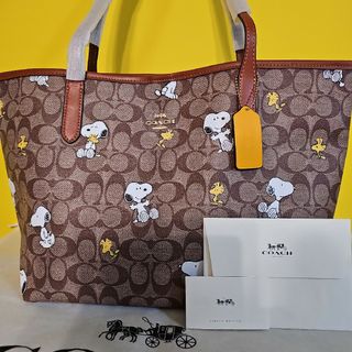 COACH コーチ スヌーピー トートバッグ ウッドストック