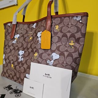 COACH - コーチ スヌーピー トートバッグ COACH 新作 ウッドストック