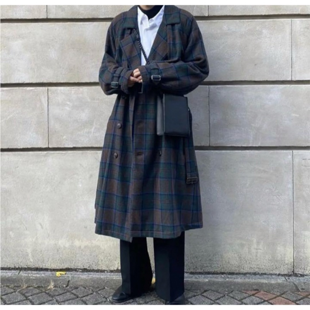 Jieda - Jieda 19aw PLAID TRENCH COAT ジエダ トレンチコートの通販 ...