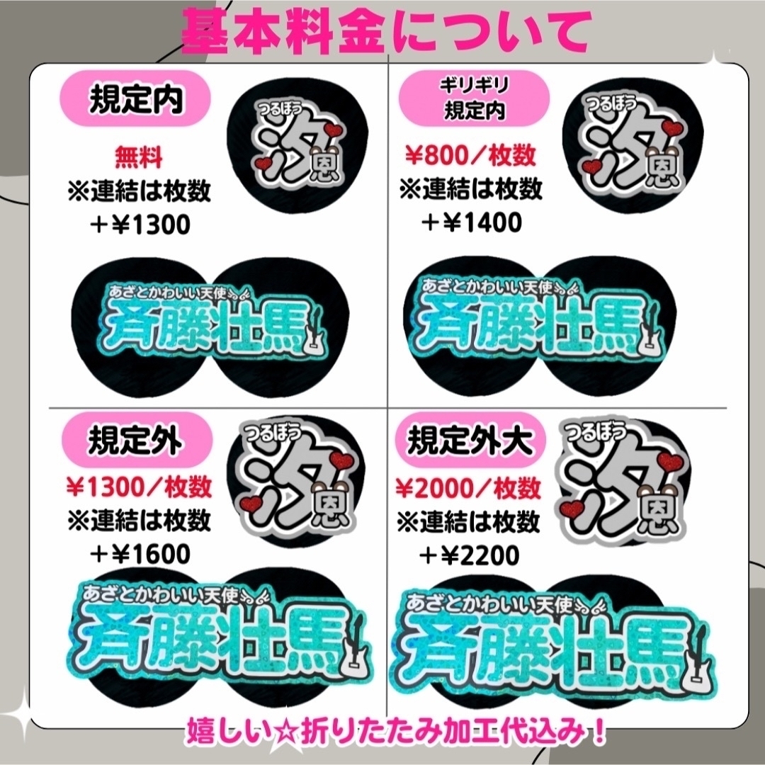ちね様確認用 連結うちわ文字 - タレントグッズ ちね様確認用 連結うちわ文字 - タレントグッズ