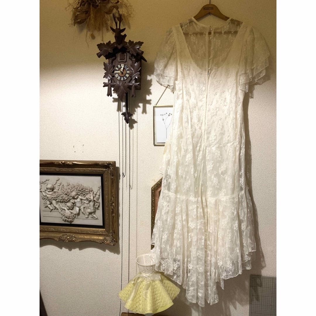 GUNNE SAX - ＊time sale＊USA vintage 総レース フィッシュテール ...