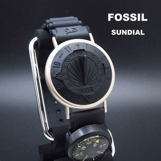 フォッシル(FOSSIL)のFOSSIL SUNDIAL 日時計 サンダイアル ブラック(腕時計(アナログ))