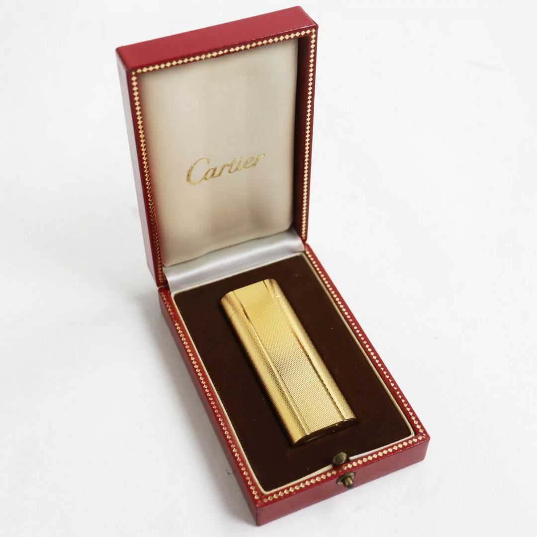 カルティエ Cartier ガス ライター オーバル ローラー式 ビンテージ