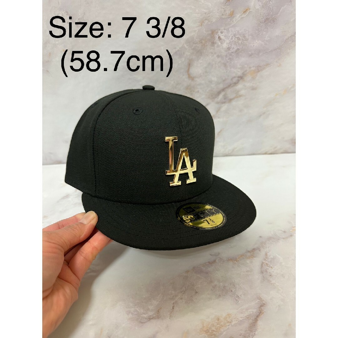 Newera 59fifty ロサンゼルスドジャース メタルロゴ キャップ