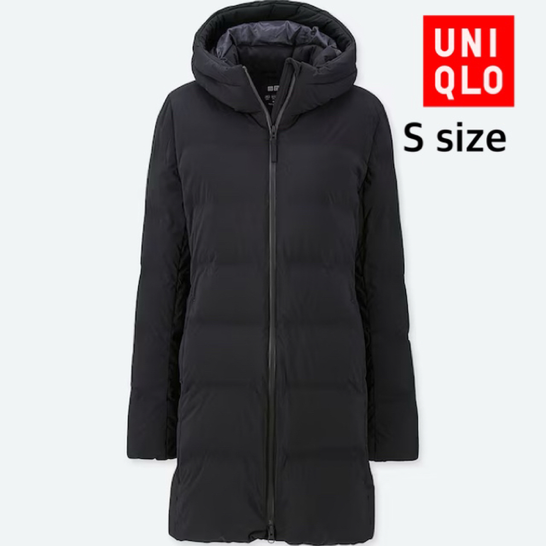 UNIQLO(ユニクロ)の【UNIQLO】シームレスダウンコートショート S ブラック レディースのジャケット/アウター(ダウンコート)の商品写真