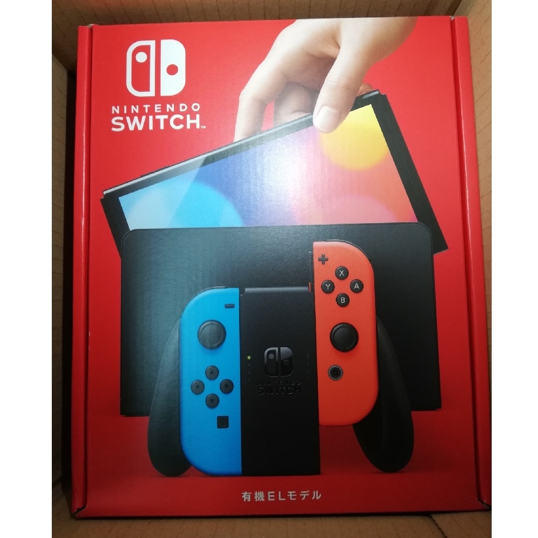 Switch本体　有機ELモデル ネオン★新品未開封★保護フィルム付★ | フリマアプリ ラクマ