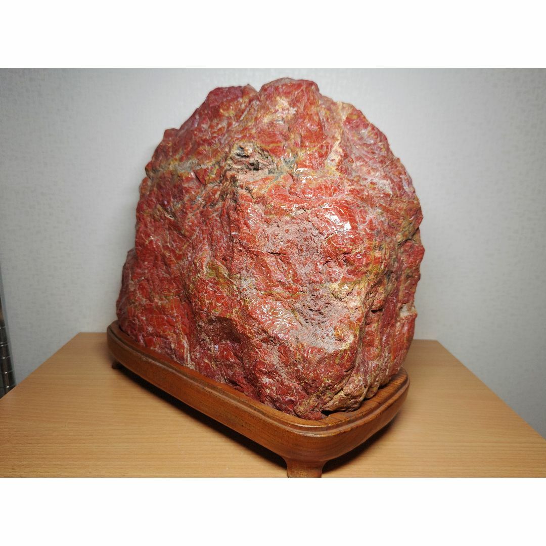 一部予約！】 碧玉 ジャスパー 957g 赤玉石 赤石 水石 誕生石 自然石