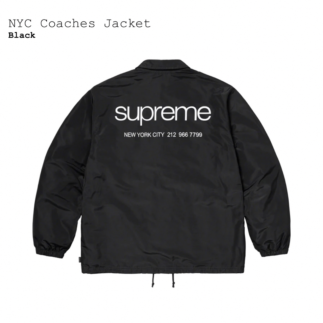Supreme Nyc Coaches Jacket Black