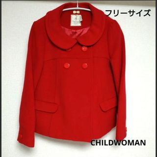 チャイルドウーマン(CHILD WOMAN)の【美品】CHILD WOMAN☆レディースコート(ピーコート)