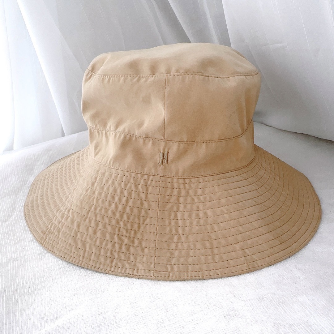 HERMES エルメス　H刺繍　帽子　バケットハット　フランス製　美品
