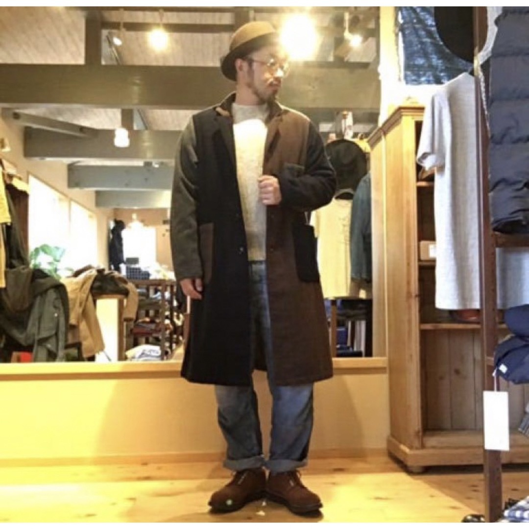 anachronorm(アナクロノーム)のH.UNIT h.unit Woolmossa atelier coat メンズのジャケット/アウター(ステンカラーコート)の商品写真