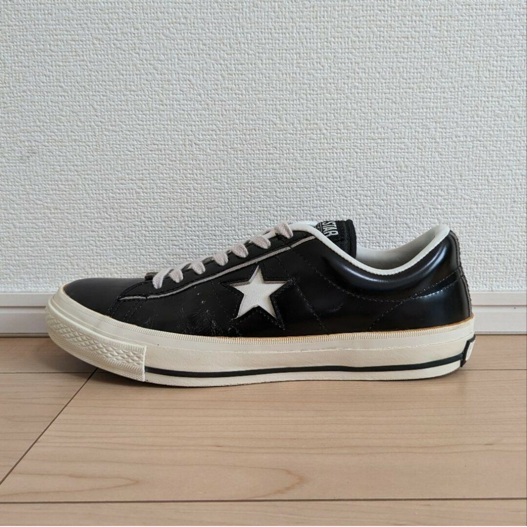 25 良品 converse コンバース ワンスター 黒 白 1C045