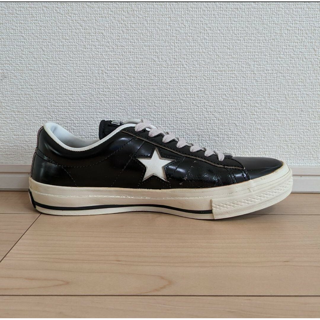 25 良品 converse コンバース ワンスター 黒 白 1C045