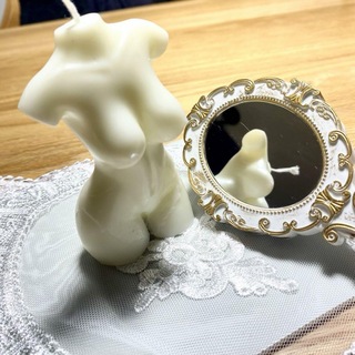 むっちり 女性 女体 セクシー ボディ 彫刻 キャンドル(アロマ/キャンドル)